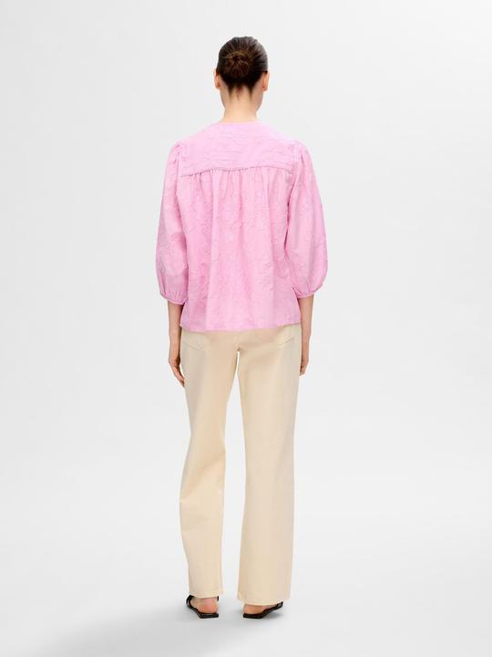 Image du produit Selected Femme Blouse texturée à manches 3/4 (38)