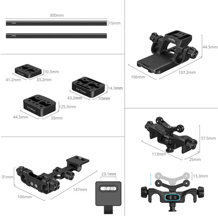 Actual product image SmallRig 4722 Wildlife Photography Kit (Touch & Go Plate S) (Cage)