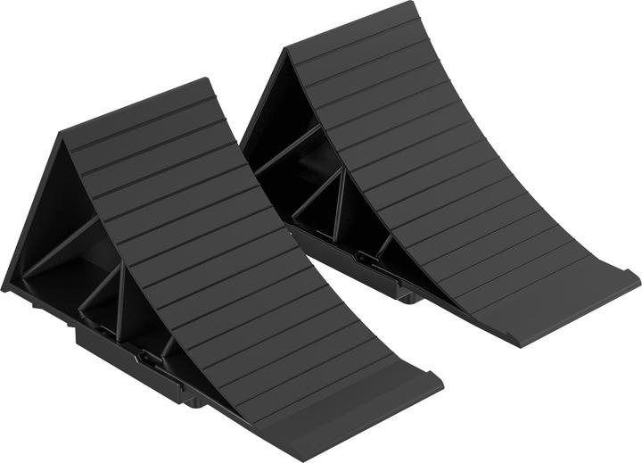 Image du produit Wiltec Cales de roue Voiture 1,6 t Support Matériel de montage Blocs-roue Cales de frein Sécurité Stationne