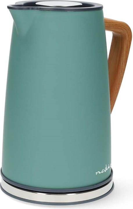Produktbild Nedis Wasserkocher | 1.7 l | Soft-Touch | Grün | Um 360 Grad drehbar | Verdecktes Heizelement | Stri (1.70 l)