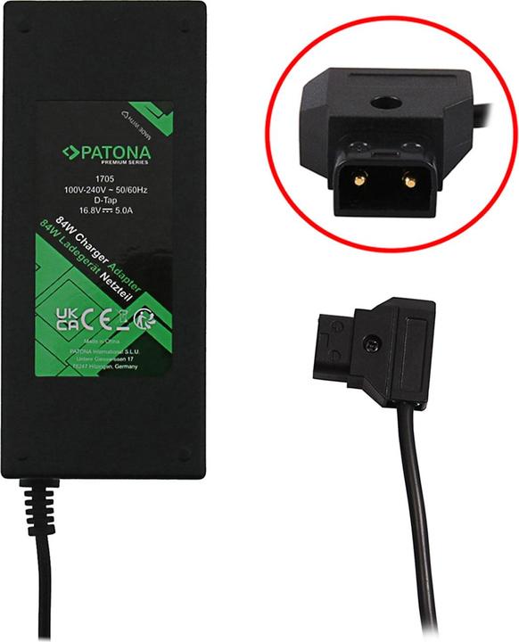 Image du produit Patona Chargeur Premium V-Mount D-Tap 5A (Adaptateur de réseau)