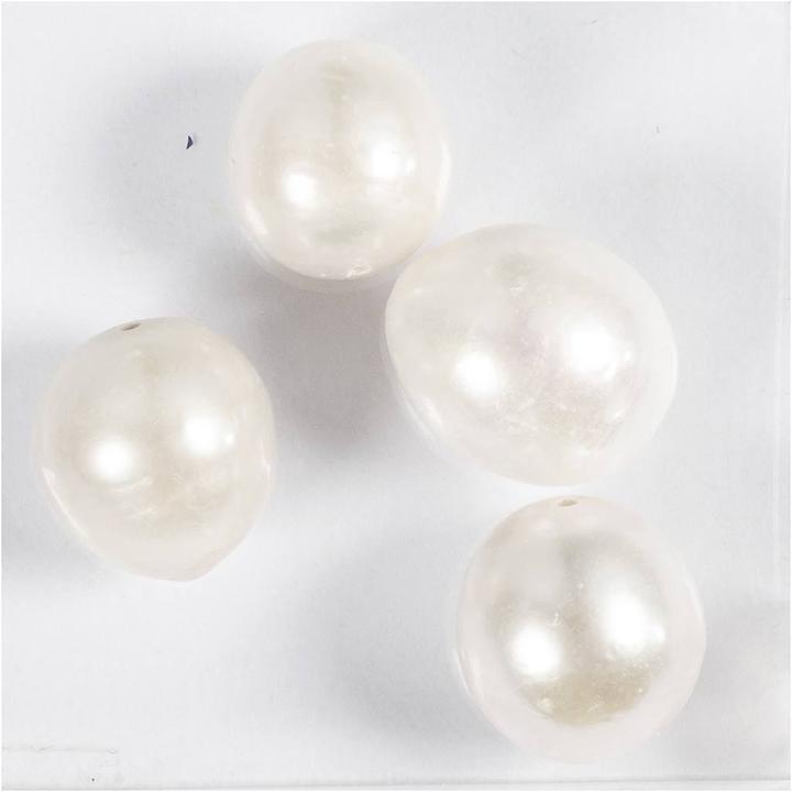 Actual product image Creative - Freshwater pearls, Perforated lengthwise, dia. 13-14 mm (632124)