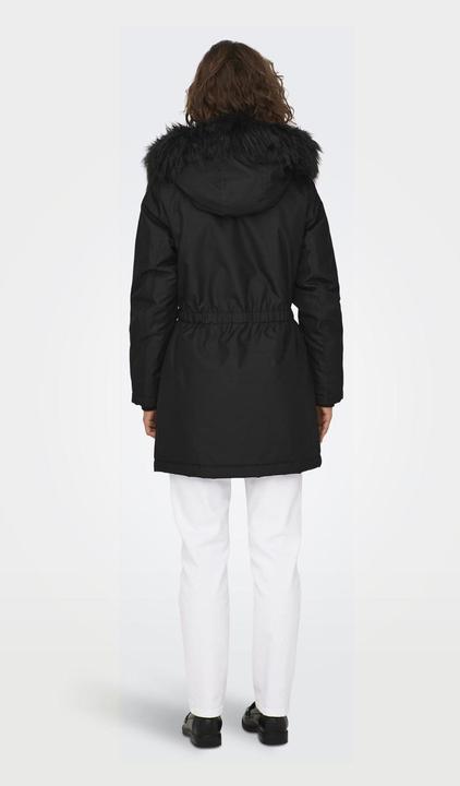 Produktbild Only Kapuze mit abnehmbarem Kunstfell-Rand Gerippte Ärmelbündchen Parka Langer Parka (XXS)