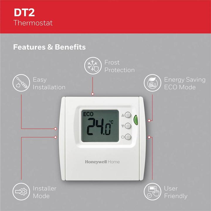 Produktbild Honeywell Raumthermostat DT2 stat