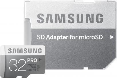 Produktbild Samsung PRO 32GB micro SDHC Karte (SD-Adapter) (microSDHC, UHS-I)
