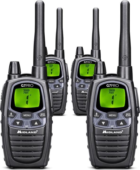 Actual product image Midland G7 Pro set of 4 cases, PMR446 (10 km)