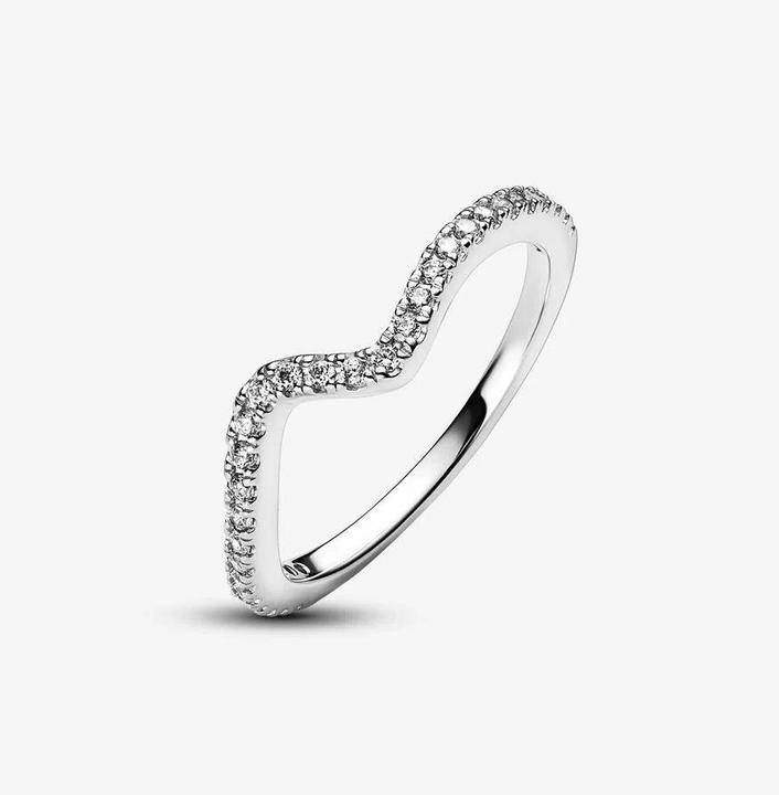 Produktbild Pandora Funkelnde Welle Ring (52, 925 Silber)