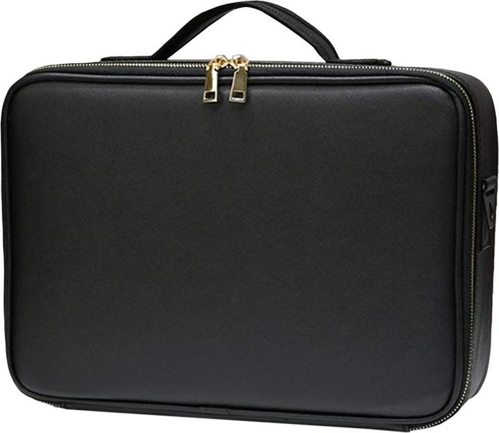 JTI Professionelle Make-up-Tasche - Schwarz mit goldenen Details