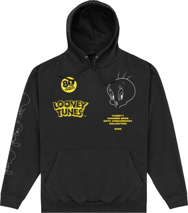 Actual product image Tweety Unisex Adult 80th Hoodie (XL)