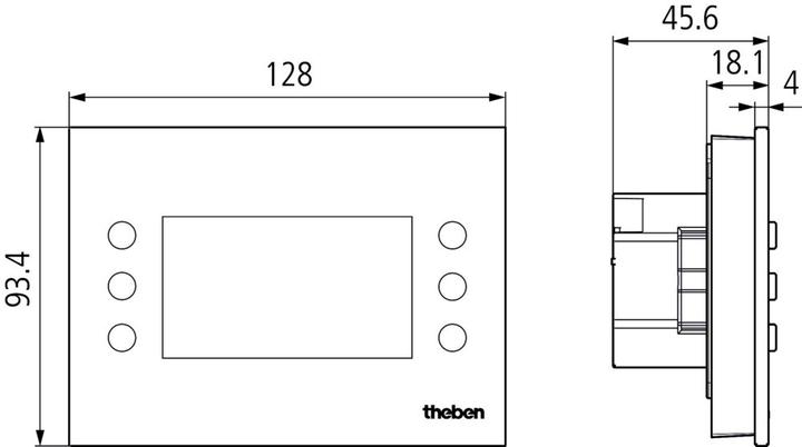 Produktbild Theben VARIA 826 S WH KNX