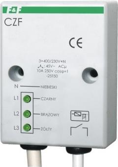 Actual product image F&R F&F Przekaźnik zaniku i asymetrii faz 10A 1Z 4sek 45V CZF