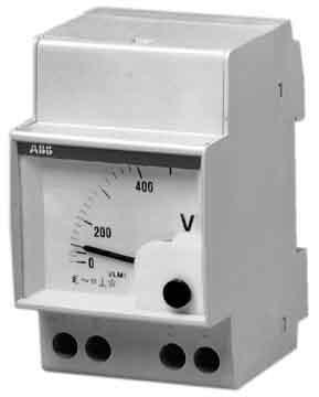 Actual product image ABB VLM1-300 Moving Iron Meter 300VAC 4W analogue display