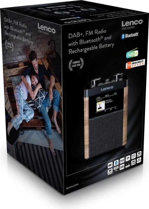 Productafbeelding Lenco PDR-060WD (DAB+, FM, Bluetooth)