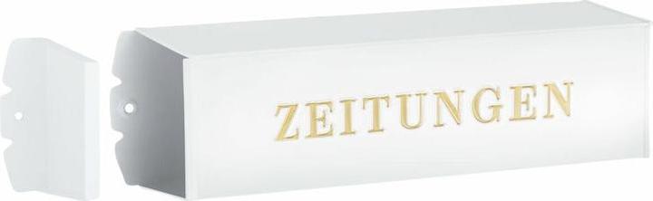 Actual product image Burg Wächter Newspaper box metal WxHxD 425/120/110 mm angular white
