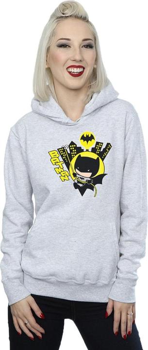 Actual product image Womens/Ladies Chibi Batman Swinging Hoodie (M)