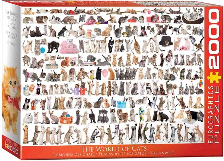 Image du produit Eurographics Le monde des chats (2000 pièces)