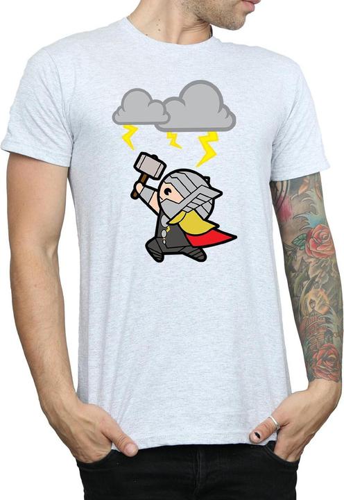 Image du produit - T-shirt KAWAII THOR GOD OF THUNDER - Homme (L)