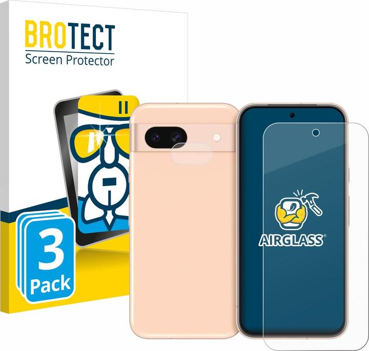 BROTECT Film de vitre blindée AirGlass (3 pièce(s), Google Pixel 8a)