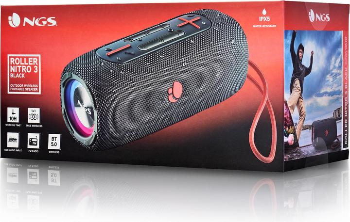 Immagine prodotto NGS Scooter nitro 3 nero (10 h, Batteria ricaricabile)