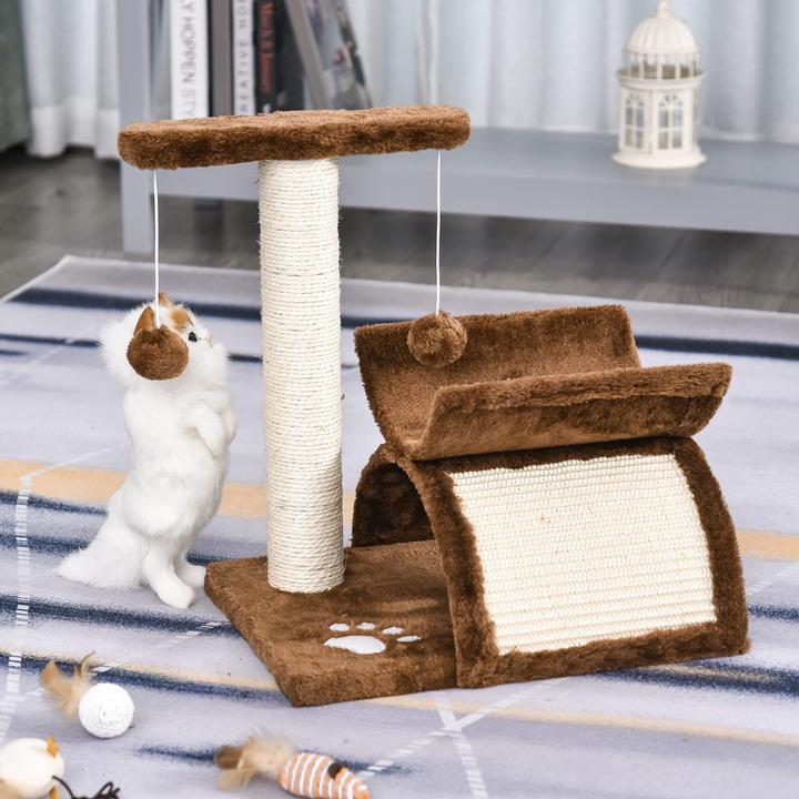 Immagine prodotto Jamb Albero per gatti (43 cm, Marrone, Bianco)