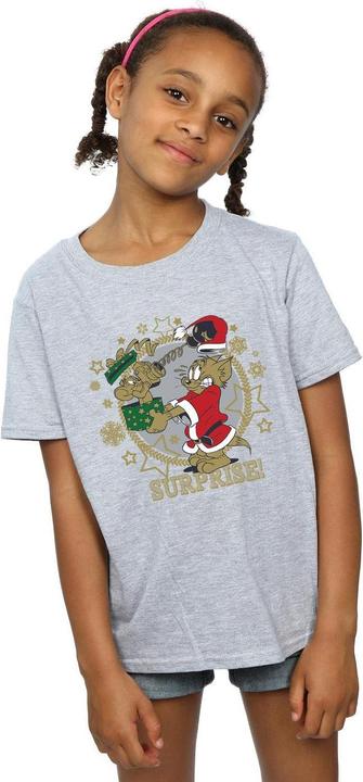 Immagine prodotto Tom & Jerry Christmas Surprise Maglietta Ragazze (116)