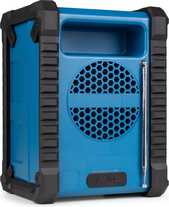 Actual product image Audizio Baustellenradio Temi Blau, Radio Tuner: FM, DAB+ (FM, DAB+, Bluetooth)