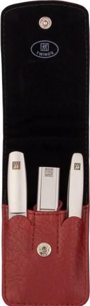 Actual product image Zwilling Twinox push-button case 3 pieces, red