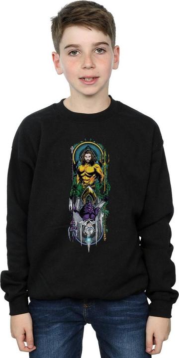 Actual product image Boys Aquaman Ocean Master Sweatshirt (128)