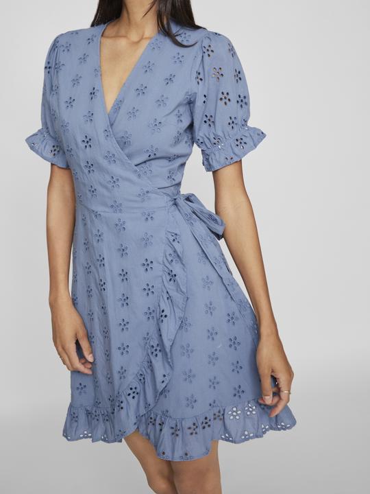 Actual product image Vila Short Sleeve Wrap Dress (38)