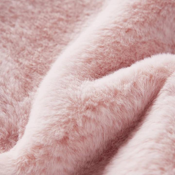 Immagine prodotto VidaXL Giacca da bambino in pelliccia ecologica rosa pallido 128,Materiale: Pelliccia ecologica (100 (128)