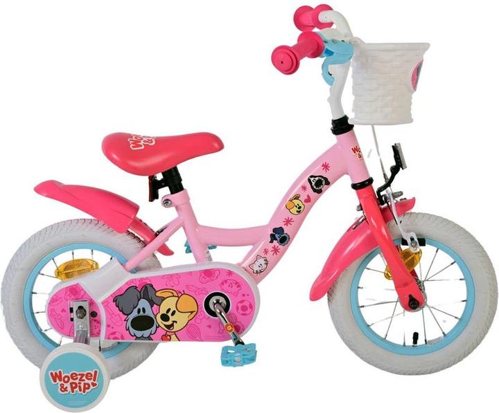 Actual product image Woezel & Pip Children's bike - Girls - 12 inch - Pink (31270 -SACB)