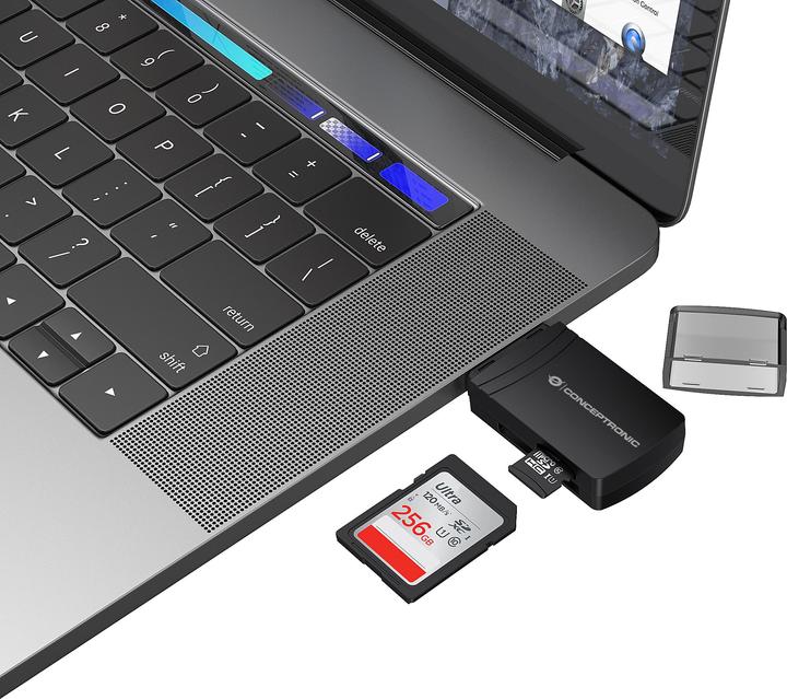 Immagine prodotto Conceptronic Lettore di schede USB-A -> Micro SD/TF 4.0 nero