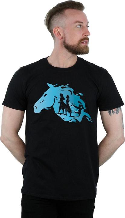 Actual product image Disney Mens Frozen 2 Nokk Silhouette T-Shirt (5XL)