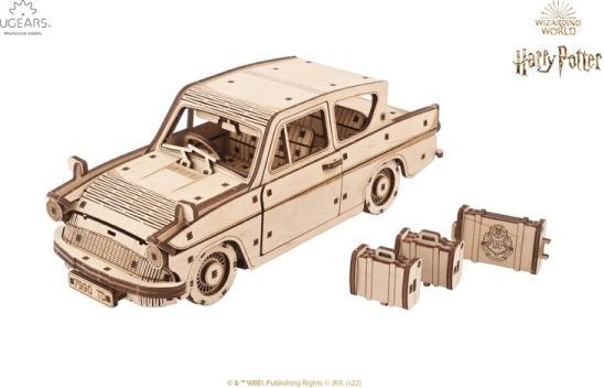 Actual product image Ugears Flying Ford Anglia