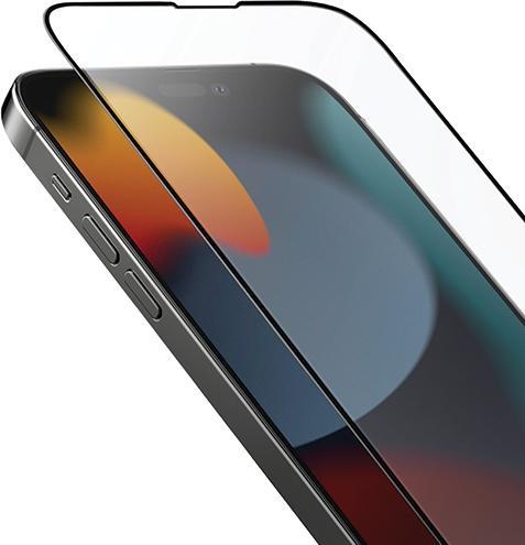 Actual product image Uniq Optix Matte iPhone 14 6.1" matowe szkło hartowane z aplikatorem (1 Piece, Apple iPhone 14, Apple iPhone 13 Pro, Apple iPhone 13)
