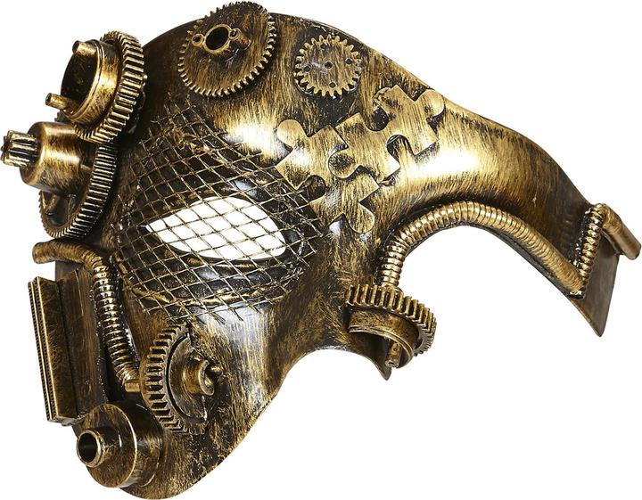 Actual product image Widmann Kupferfarbene Steampunk Halbmaske