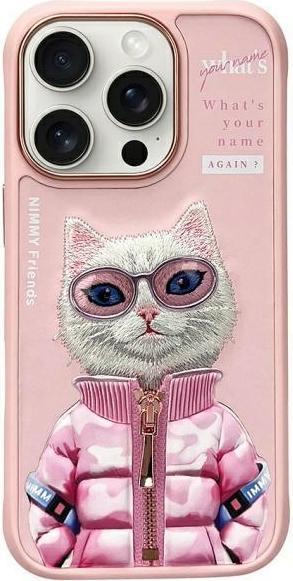 Immagine prodotto Prestigio Nimmy case iPhone 16 Pro 6.3" pink Cool&Cute 2.0 Cat (Apple iPhone 16 Pro)