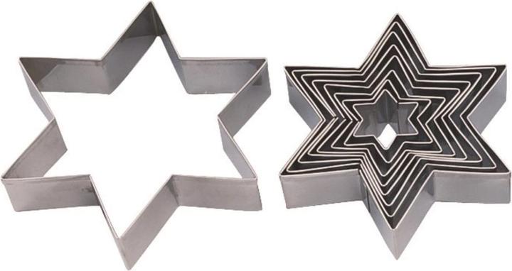 Actual product image Piazza Pastry cutter set 9pcs star D3.7 to 15cm