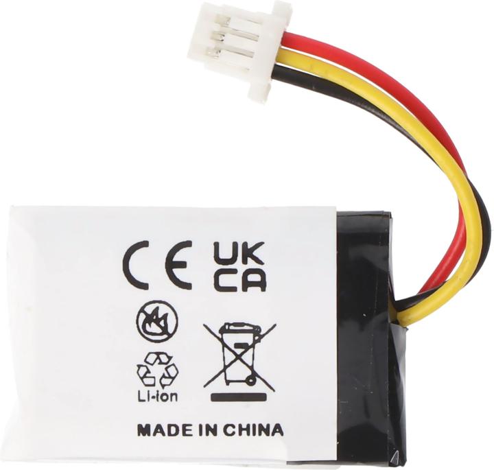 Actual product image AccuCell Battery suitable for PLANTRONICS CS540, C565 Li-Polymer 3.7V 140mAh 0.5Wh with 3-pin connector (CS540)