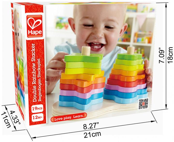 Image du produit Hape Rainbow-Plug-In Game 19pcs. FSC