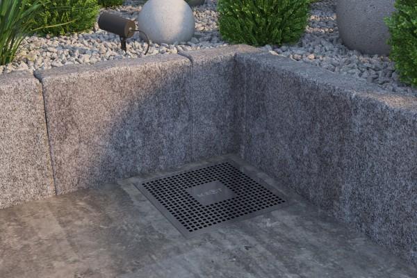 Immagine prodotto Mert Scarico a pavimento con griglia e telaio in acciaio inox.