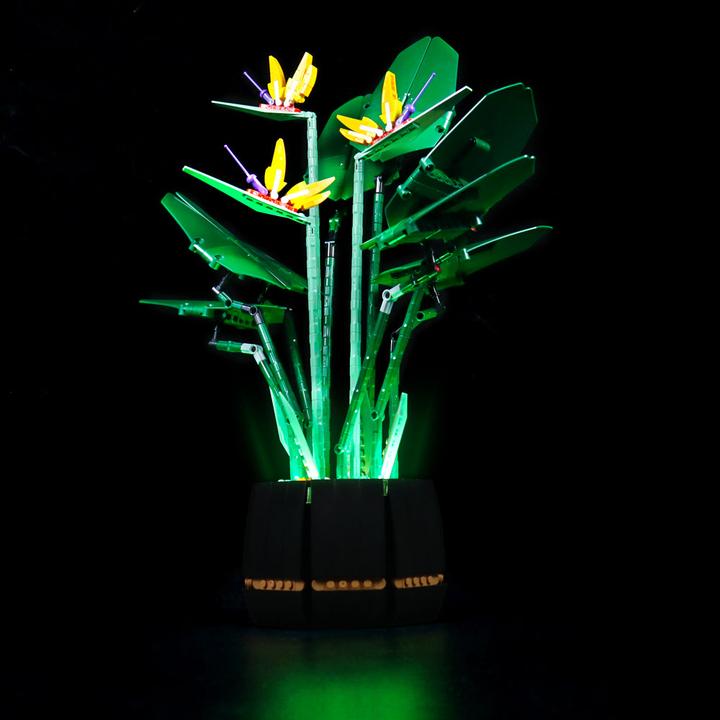Produktbild BrickBling LED Licht Set für LEGO - Creator Expert - Paradiesvogelblume (10289) inkl. Fernbedienung