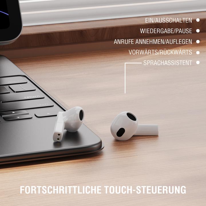 Produktbild 4smarts Bluetooth Kopfhörer SkyBuds (ANC, 25 h, Kabellos)