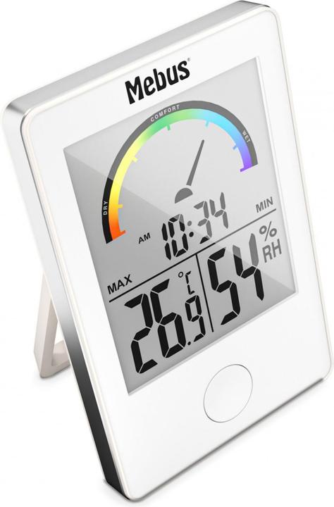 Actual product image Mebus 11130 Thermo-Hygrometer white