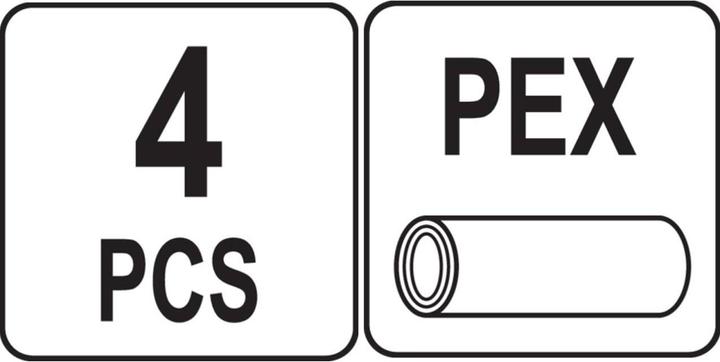 Image du produit Yato Pince à sertir professionnelle 4 pièces, pour tubes composites PE RT PEX Al PEX PEX-AI-PEX (57 mm)