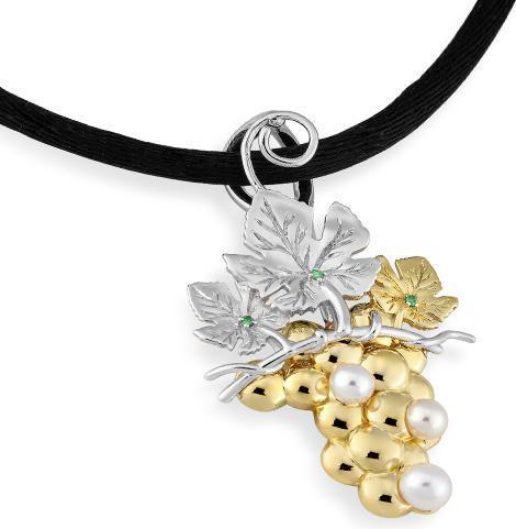 Actual product image Breuning PENDANT - BRILL. FOREST GREEN/C.ZP 0,016 Ct. (585, - Gold)