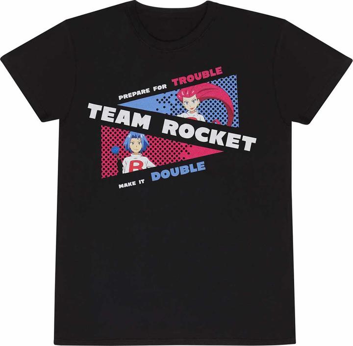 Actual product image Pokémon Unisex Adult Team Rocket T-Shirt (XXL)