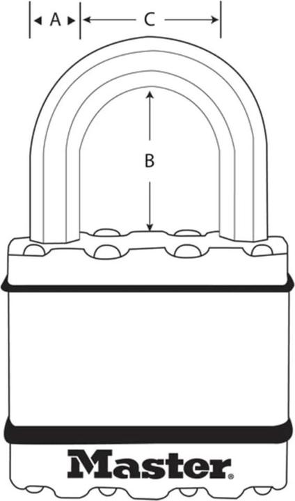 Actual product image Master Lock Excell M5BEURD