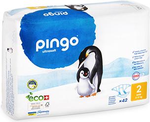 Produktbild Pingo Ökowindeln (Gr. 2, Tragepack, 84 Stück)
