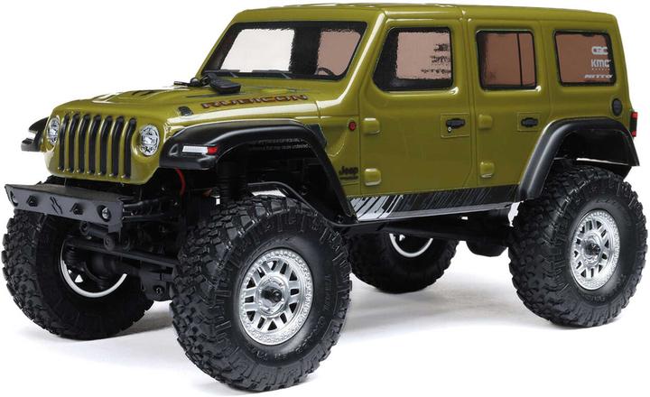 Immagine prodotto Axial SCX24 Jeep Wrangler JLU 4X4 Grün 1/24 Rock Crawler Brushed RTR (RTR pronto all'uso)